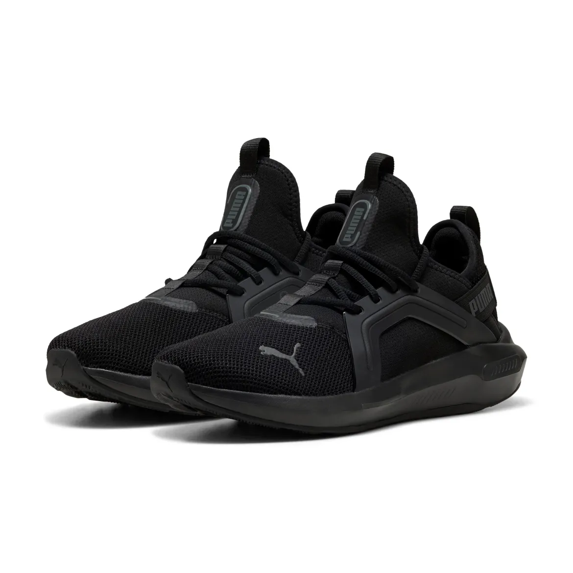 Scarpe da ginnastica da uomo nere in tessuto Puma Softride Enzo 5