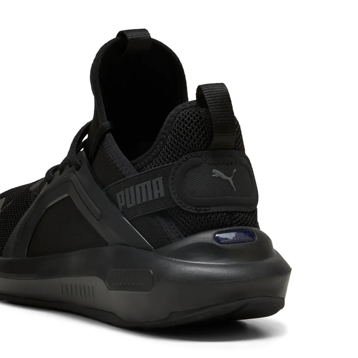 Scarpe da ginnastica da uomo nere in tessuto Puma Softride Enzo 5