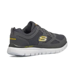 Scarpe da ginnastica grigie da uomo con soletta Memory Foam Skechers Burns - Agoura