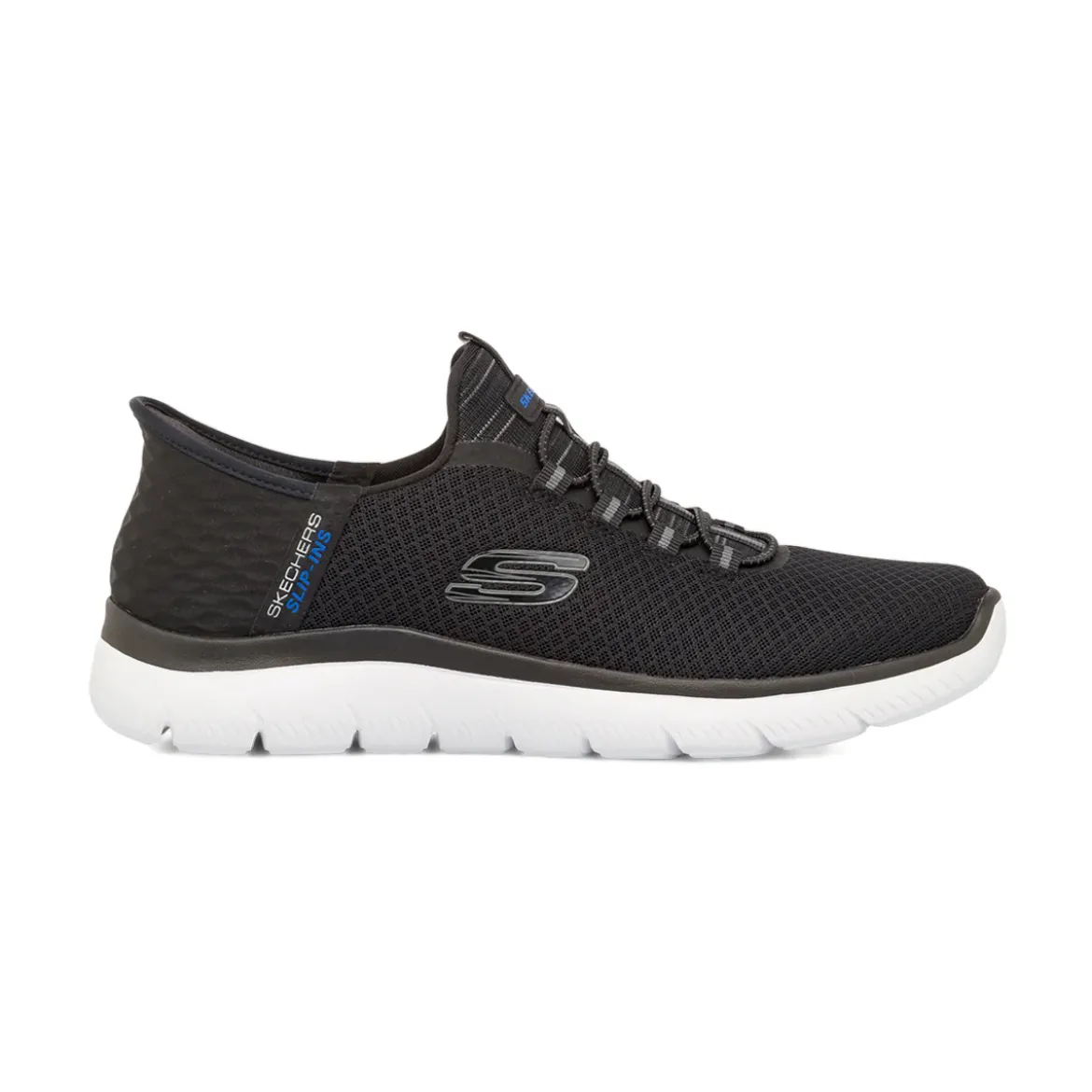 Scarpe da ginnastica nere da Uomo in Memory Foam Skechers Slip-Ins Air Cooled