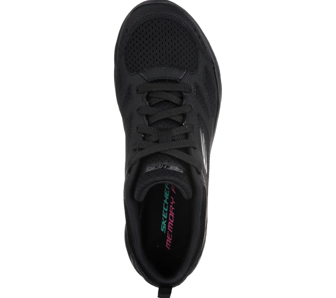 Scarpe da ginnastica nere Donna con Memory Foam Skechers Summits Suited