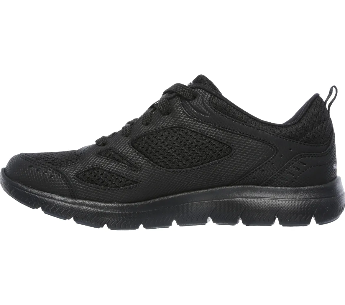 Scarpe da ginnastica nere Donna con Memory Foam Skechers Summits Suited