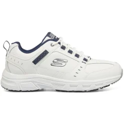 Scarpe da ginnastica Rétro bianche da uomo con soletta Memory Foam Skechers Oak Canyon