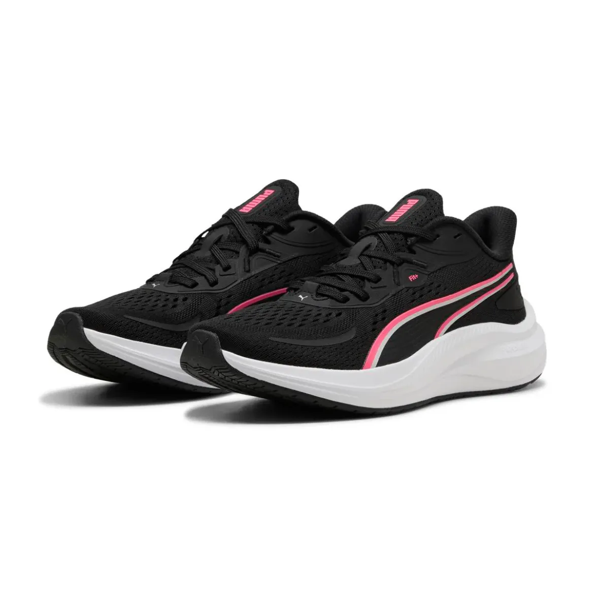 Scarpe da running da donna nere e rosa Puma Skyrocket Lite 2
