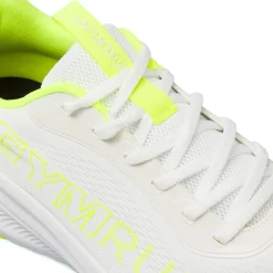 Scarpe da running da uomo bianche con dettagli giallo fluo GymRun
