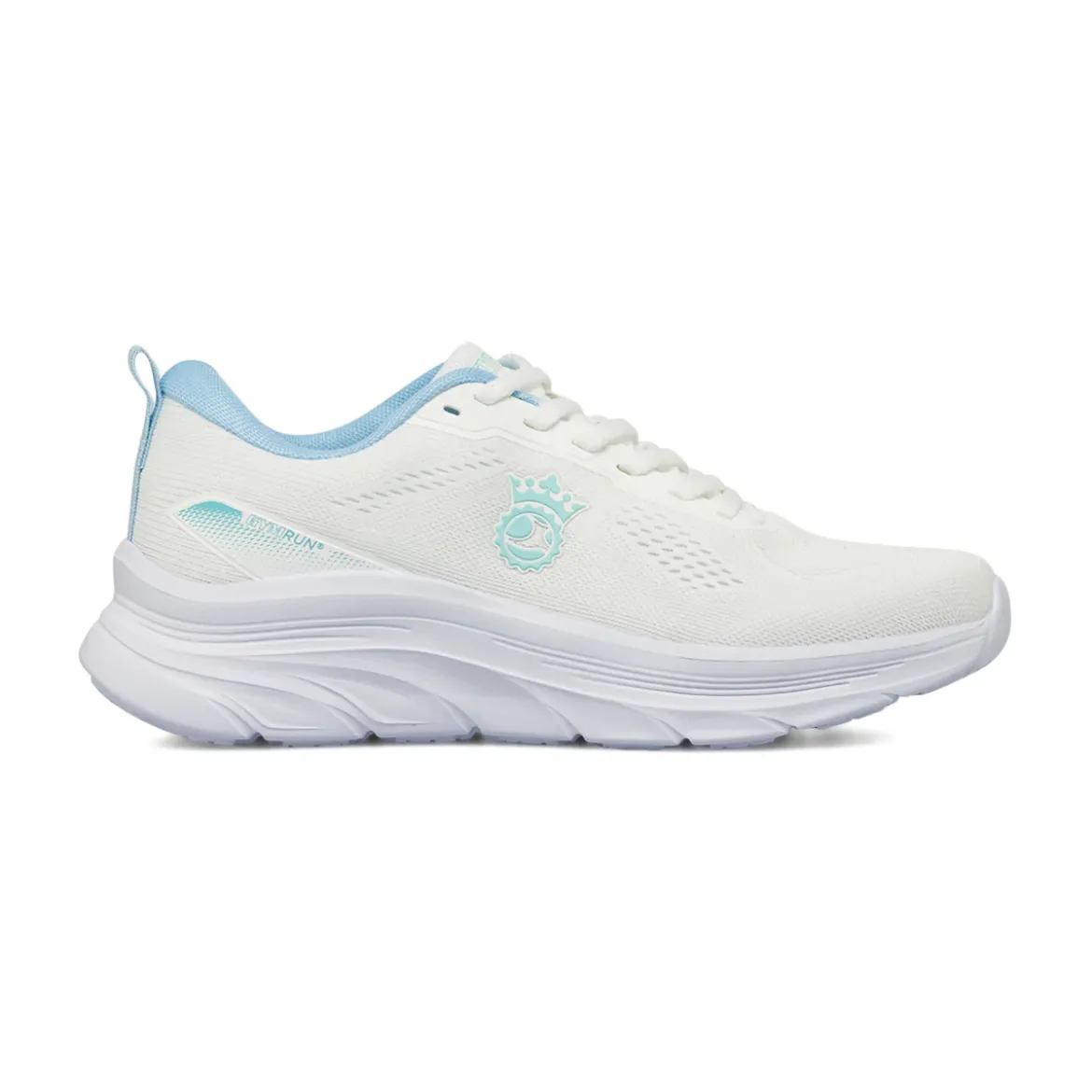 Scarpe da Running Donna bianche con dettagli azzurri GymRun