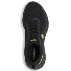 Scarpe da Running uomo nere con dettagli fluo GymRun