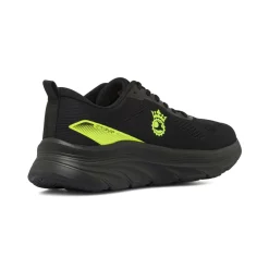 Scarpe da Running uomo nere con dettagli fluo GymRun