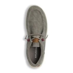 Scarpe grigie da Uomo in tela con lacci elastici Riflessi Urbani
