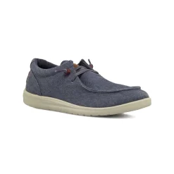 Scarpe in tela da Uomo blu con lacci elastici Riflessi Urbani