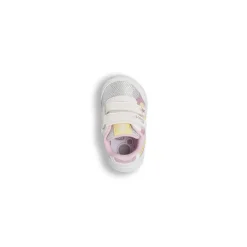 Scarpe Primi Passi Bambina Bianche con glitter rosa e stelle Chicco