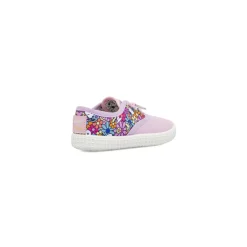 Scarpe primi passi da Bambina lilla in tela Snoopy Lumberjack