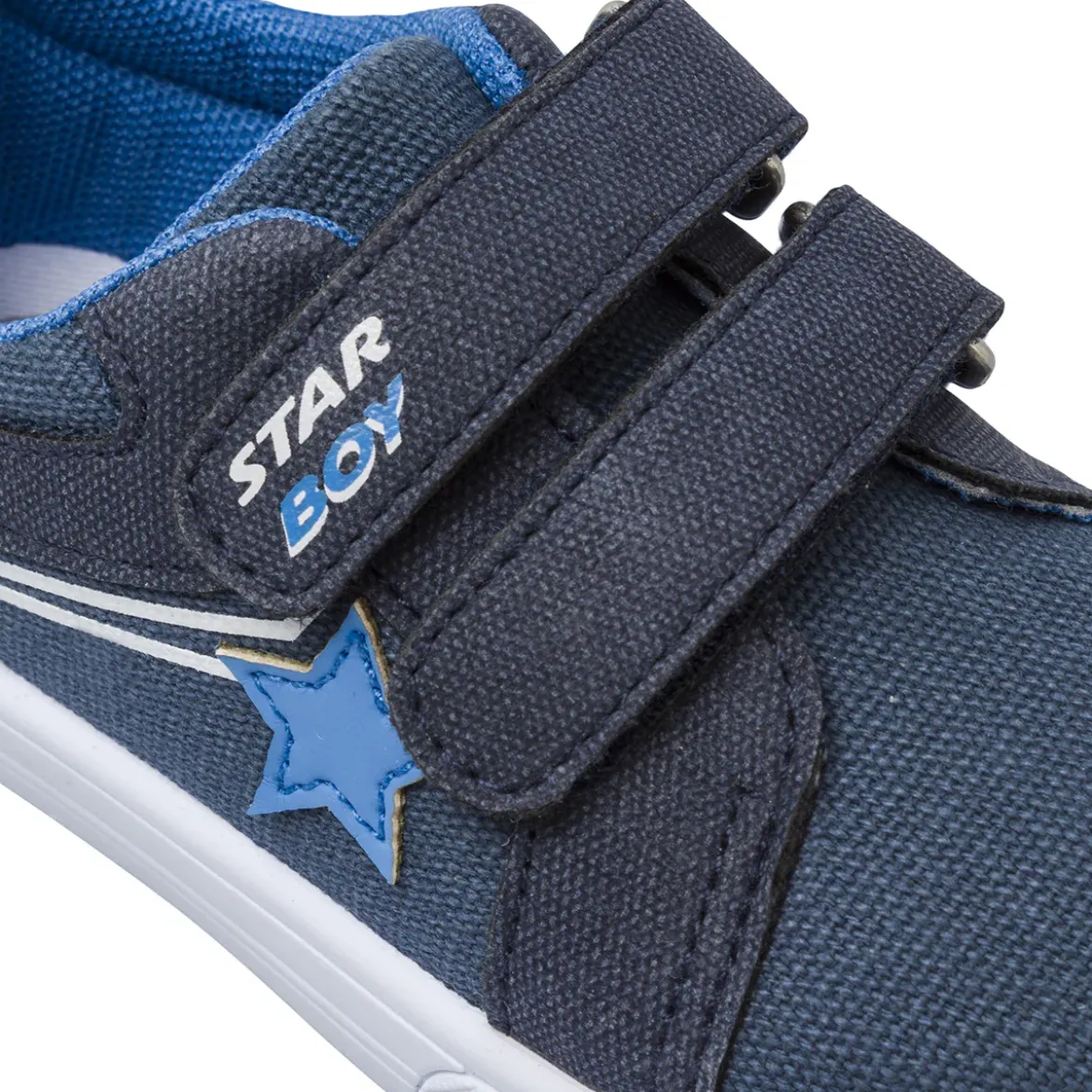 Scarpe Primi passi da bimbo blu con dettaglio stella Chicco