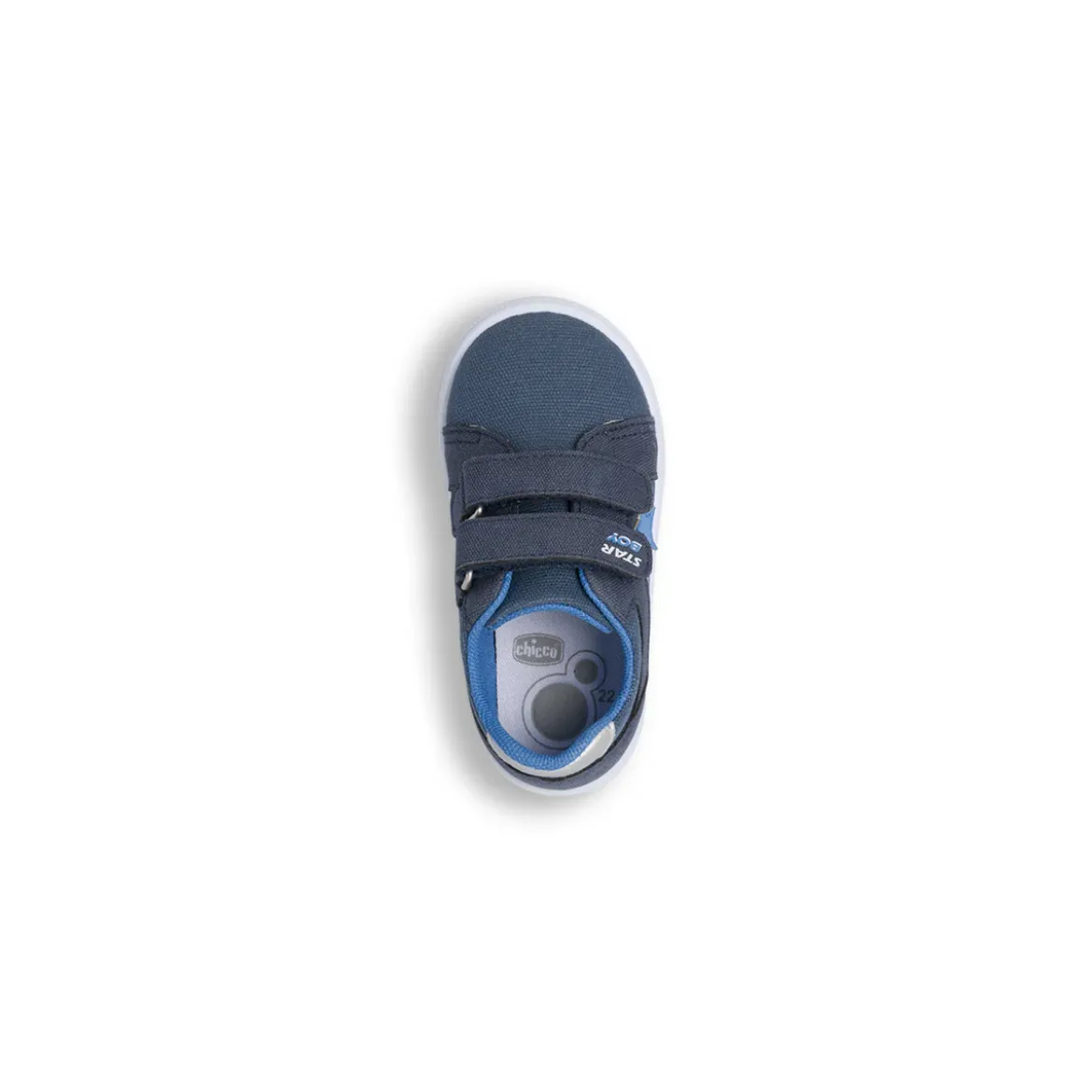 Scarpe Primi passi da bimbo blu con dettaglio stella Chicco