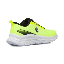 Scarpe Running da uomo Giallo Fluo in materiale sintetico con lacci neri GymRun