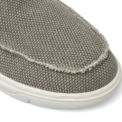 Scarpe Slip-on da Uomo grigi effetto sfilacciato Americanino