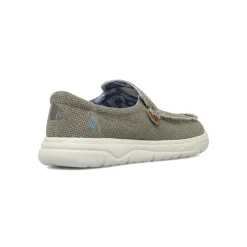 Scarpe Slip-on da Uomo grigi effetto sfilacciato Americanino