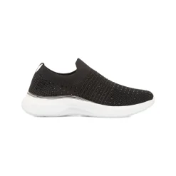 Scarpe Slip-on nere da Donna con dettaglio strass e memory foam Lumberjack Keira