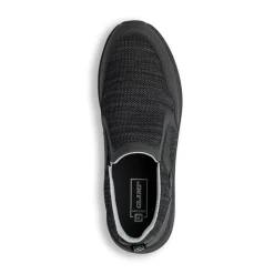 Scarpe slip-on uomo in tessuto nero traspirante con suola flessibile Glams