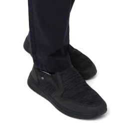 Scarpe slip-on uomo in tessuto nero traspirante con suola flessibile Glams