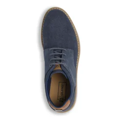 Scarpe stringate blu da Uomo in tessuto canvas Glams