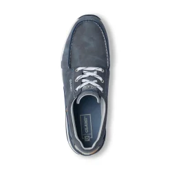 Scarpe uomo blu con suola flessibile e lacci in contrasto Glams