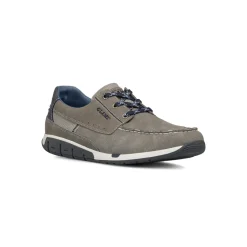 Scarpe Uomo effetto Scamosciato Grigio con suola flessibile e lacci sportivi Glams