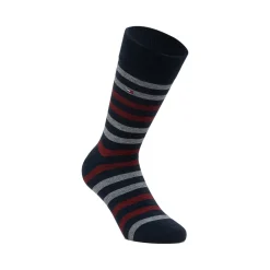 Set 3 paia di calzini Uomo blu Tommy Hilfiger con strisce e logo