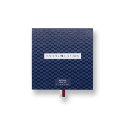 Set regalo 3 paia calzini lunghi a costine unisex Tommy Hilfiger blu