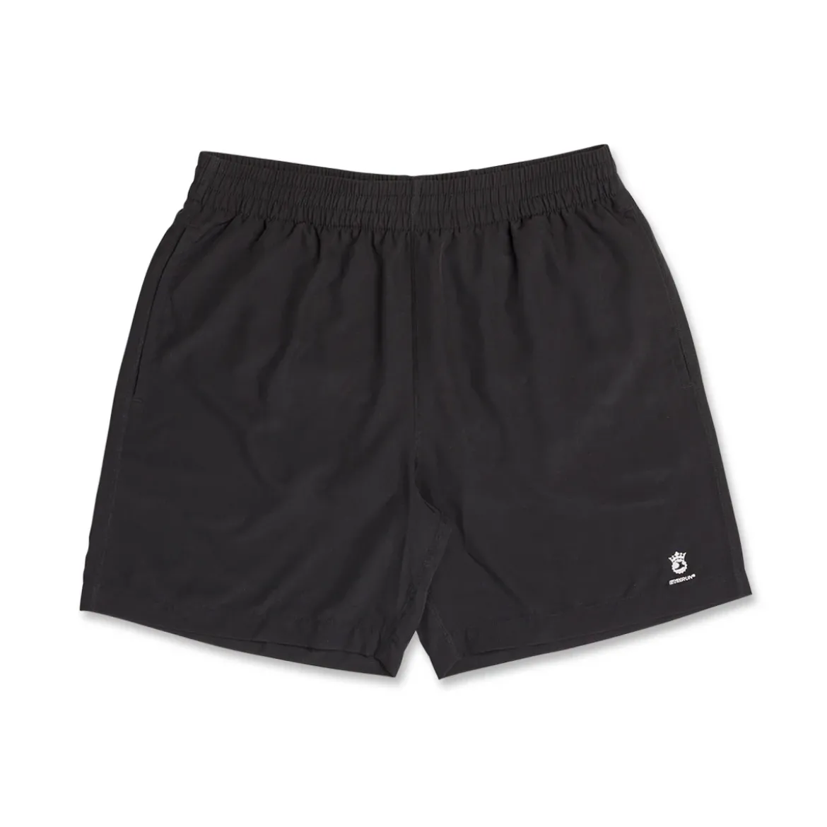 Shorts da running neri da uomo GymRun con dettagli riflettenti e tasca