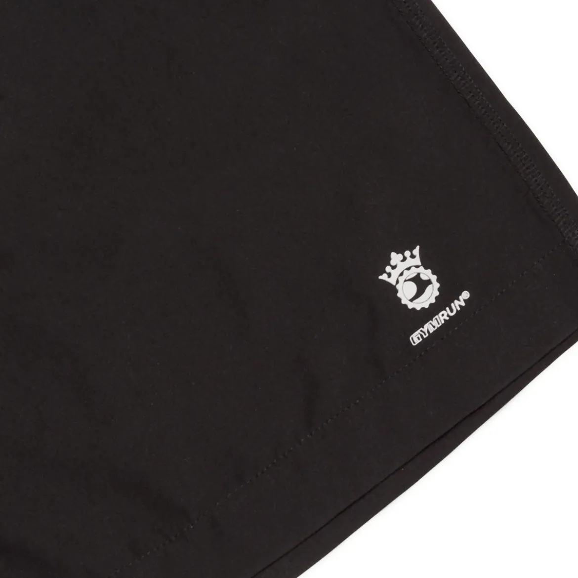 Shorts da running neri da uomo GymRun con dettagli riflettenti e tasca