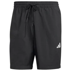 Shorts neri da Uomo sportivi con logo e vita elastica adidas