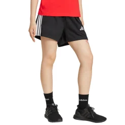 Shorts Sportivi Neri Donna con iconiche tre strisce bianche adidas