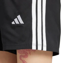 Shorts Sportivi Neri Donna con iconiche tre strisce bianche adidas