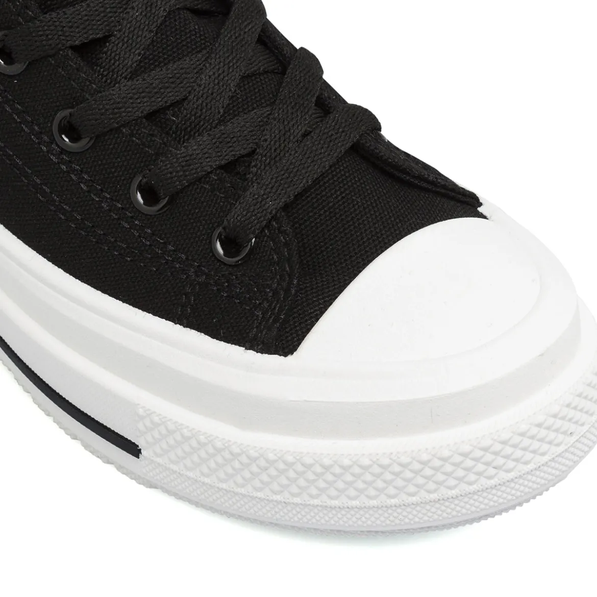 Sneakers alte da donna nere Swish Jeans con suola platform e zip
