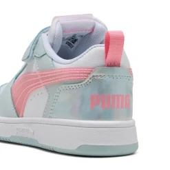 Sneakers azzurre e rosa da Bambina con strappo Puma Rebound V6