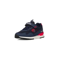 Sneakers Bambino blu e rosse con chiusura a strappo Ducati