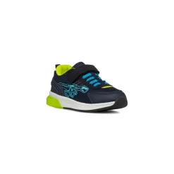 Sneakers Bambino blu e verde con luci nella suola Birilli&Monelli