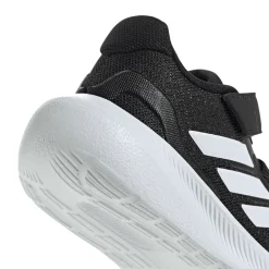 Sneakers bambino primi passi nere Runfalcon 5 con logo adidas