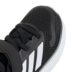 Sneakers bambino primi passi nere Runfalcon 5 con logo adidas