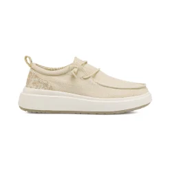 Sneakers Beige da Donna in tessuto effetto tela Jeep Spirit