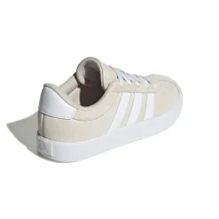Sneakers beige da ragazza con logo adidas VL Court 3.0