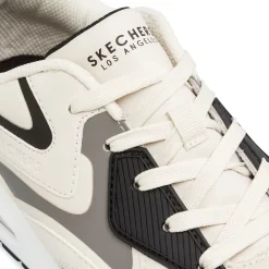 Sneakers beige da ragazzo con suola ad aria Skechers Uno Gen1
