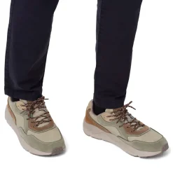 Sneakers beige da Uomo con dettagli a contrasto e lacci frontali Gate 76