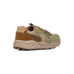 Sneakers beige da Uomo con dettagli a contrasto e lacci frontali Gate 76