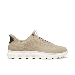 Sneakers Beige da Uomo in tessuto mesh traspirante Geox Fast In