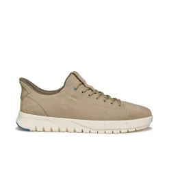 Sneakers Beige Uomo effetto scamosciato con suola traspirante Geox Fast In