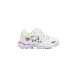 Sneakers bianche Bambina con grafiche colorate e strappo Primigi