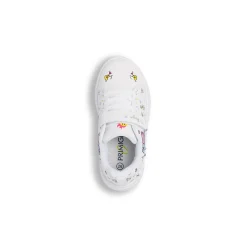 Sneakers Bianche Bambina con grafiche pop colorate e borchie Primigi