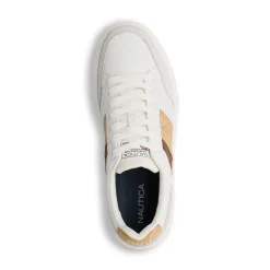 Sneakers bianche con dettagli beige da Uomo Nautica